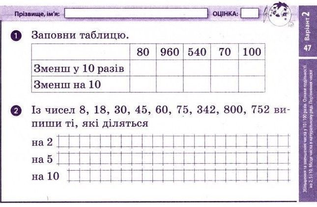 Математика. Відривні картки. Експрес-перевірка. 3 клас. НУШ &ndash; Гись О., Філяк І. RAN0021 фото